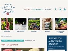 Tablet Screenshot of mygardenfootprint.com
